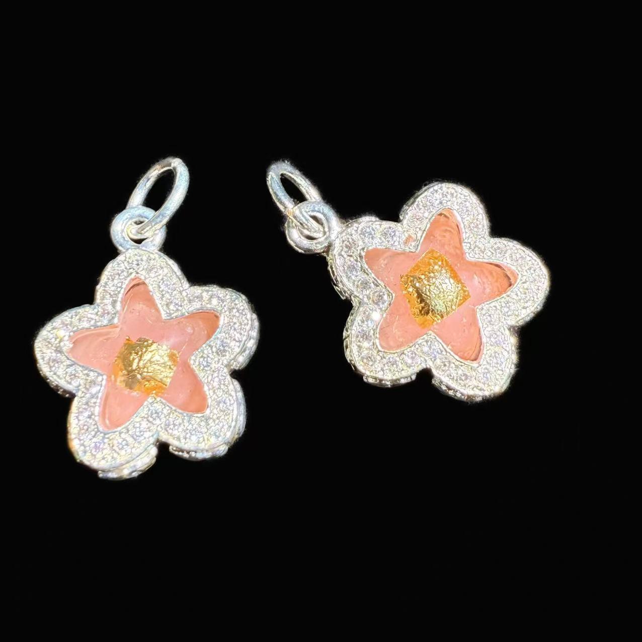 Authentic Northern Thai Luang Por PanLo Lucky Star Pendant розовый