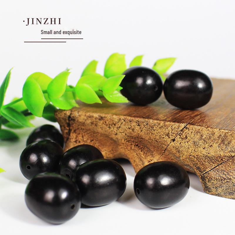 East African Black Sandalwood and Jujube Beads for DIY Buddhist Hand Strings.