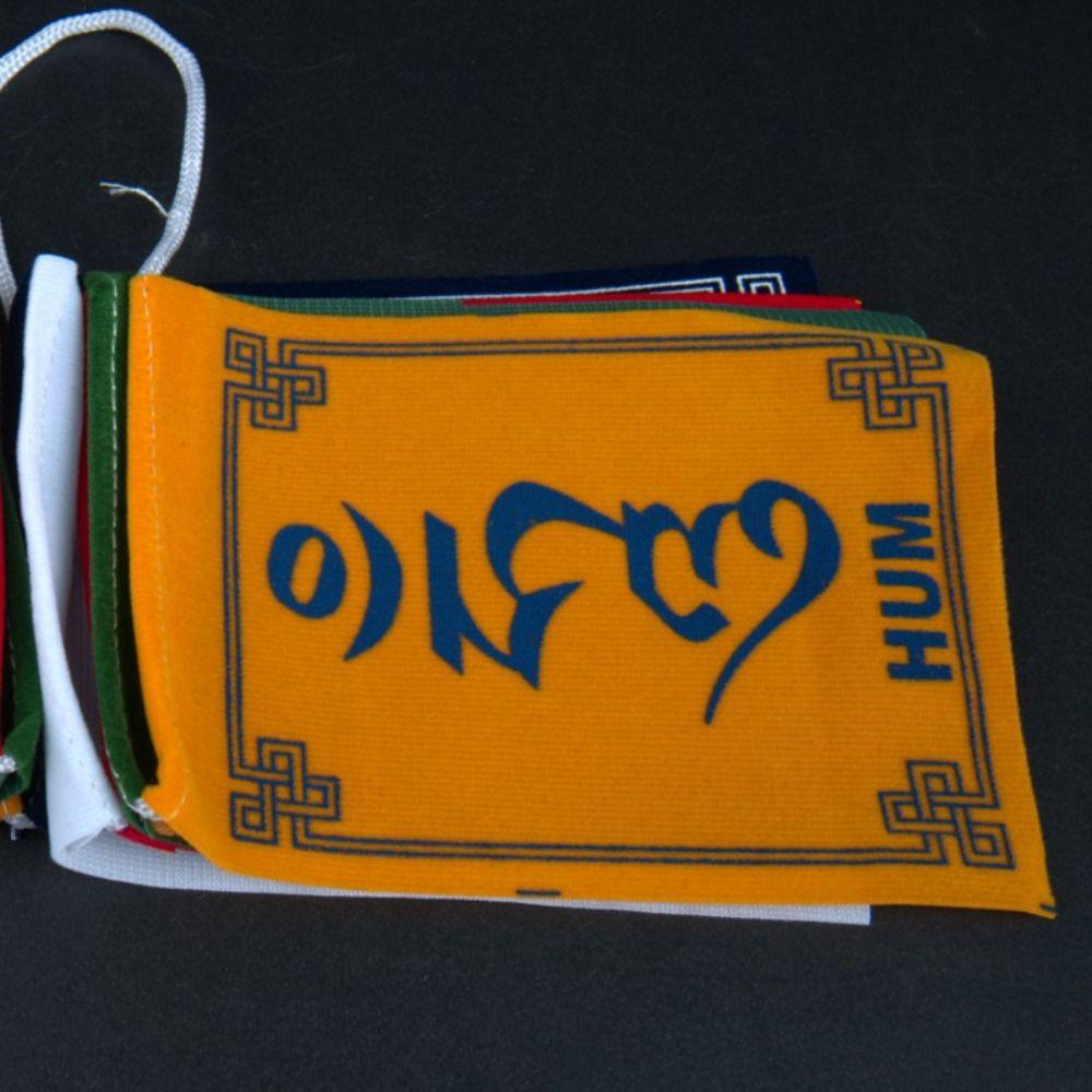 10pcs/string Five Colors Buddhist Ceremony Flag Mini Religious Flags Horse Flag Restaurant