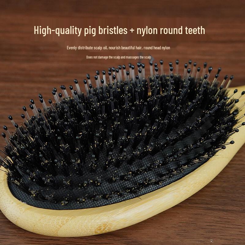 FLZX Boar Bristle Air Cushion Hairbrush