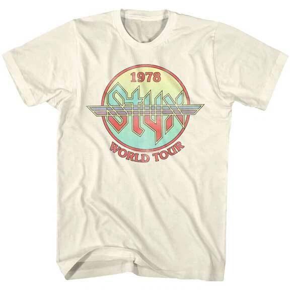 Styx 1978 World Tour Men s T Shirt Rock Music Live Concert Merch S
