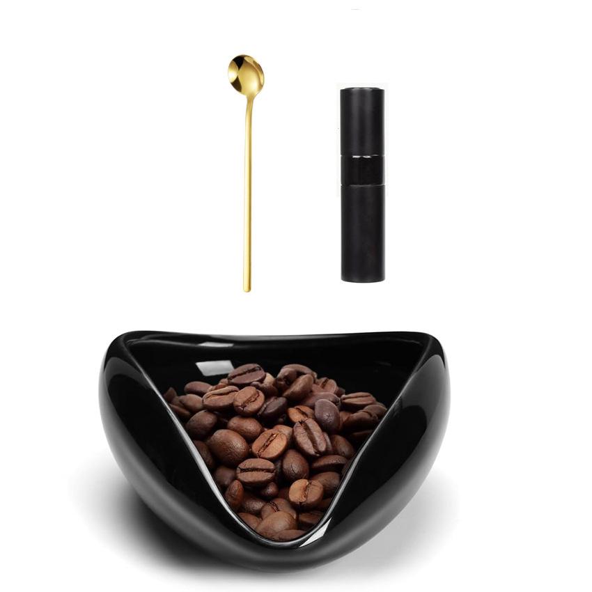 Coffee & Tea Ceramic Weighing and Display Plate Set