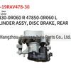 Fits 2019 Toyota RAV4 Rear Brake Caliper 47830-0R060 Right, 47850-0R060 Left