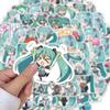 65-Piece Hatsune Miku Decorative Sticker Set for Luggage & Notebooks