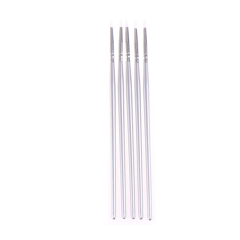 5Pcs Nail Art Silicone Point Nail Carving Pen Dotting Tools Sculpture Pen Crafts