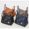 High-end Semi-handmade Wax Thread Tc Top-grain Cowhide Doctor's Bag for Women, Single-shoulder Hand-held Medicine Case