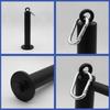 WeightLoading Post with Base Sturdy Freestanding Weight HeavyDuty Plate Holder for Fitness