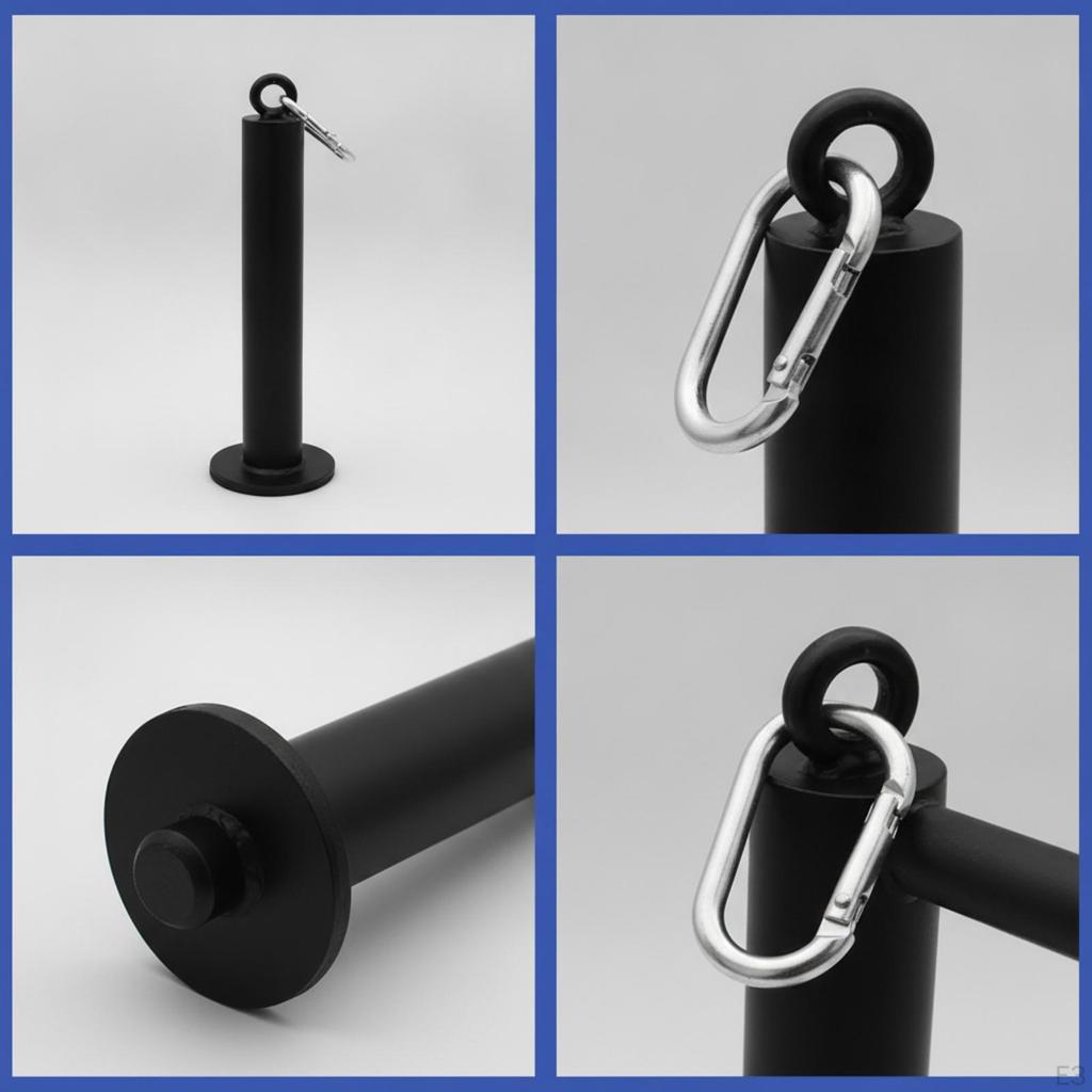 WeightLoading Post with Base Sturdy Freestanding Weight HeavyDuty Plate Holder for Fitness