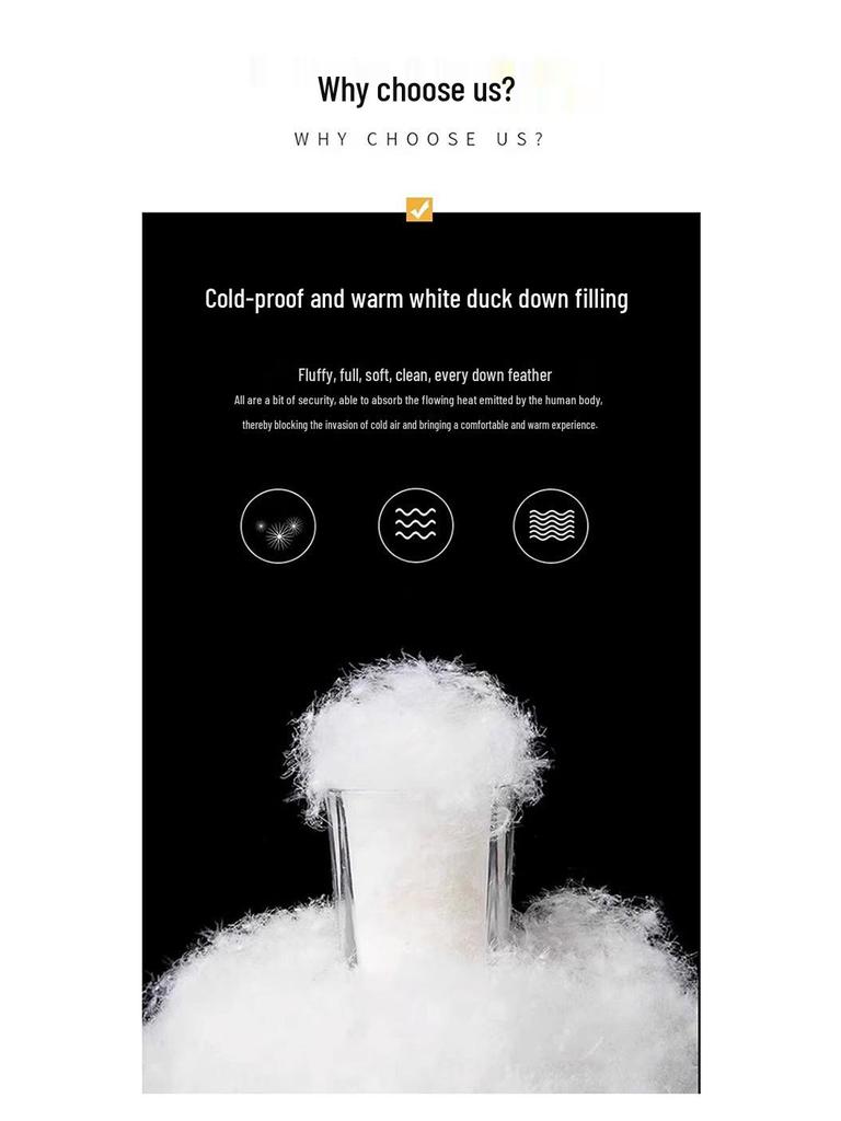 Mid-Length Hooded Women's Winter Down Jacket - Thickened, Slimming, High-End White Duck Down Outerwear