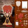 Handmade DIY Song Jin Pearl Fan Kit – Chinese Style Gift for Mother's Day, Team Building, and Salons