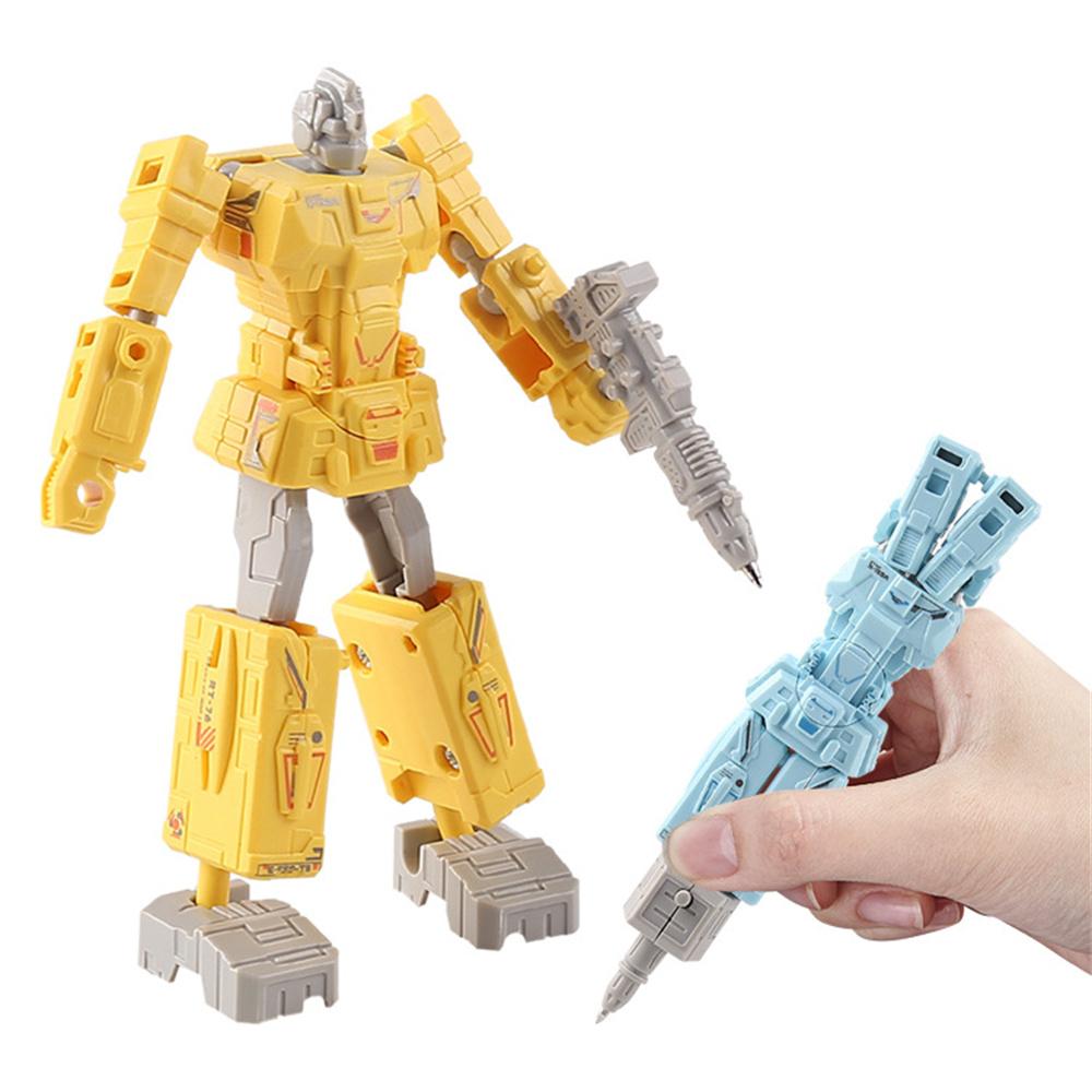 Creative Deformation Robot Pen Boy Creative Transformation Robot Action Figure Pen Novelty Stationery Gift For Kids Students