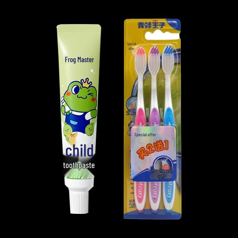 Frog Prince Kids Toothpaste & Toothbrush Set