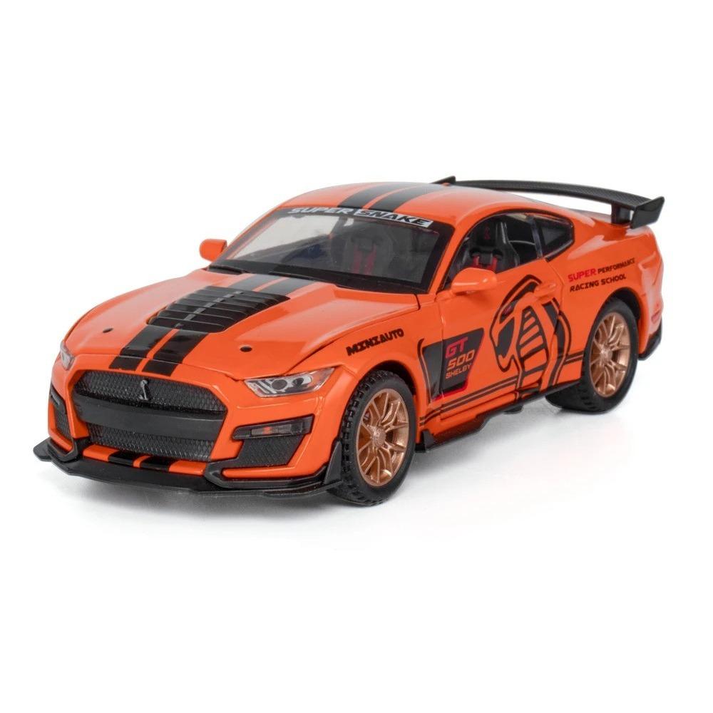 1/32 Ford Mustang Viper GT500 Sports Car Alloy Diecast Model Hight Simulation Vehicle Model Ornament Toys for Children Boys Gift