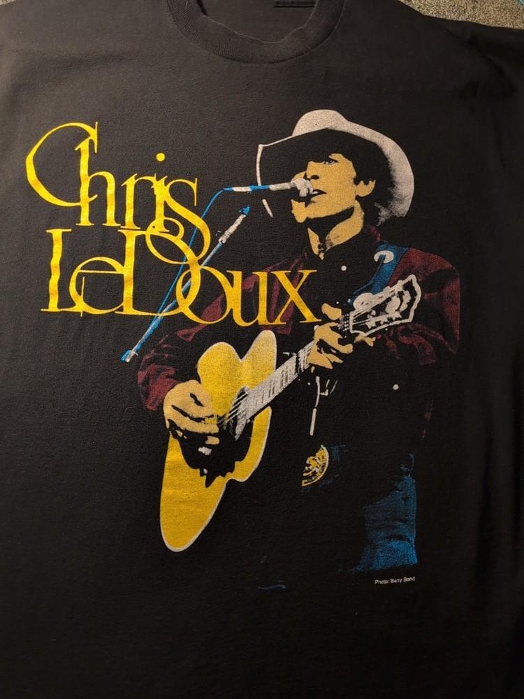 New Chris LeDoux Rodeo Rock N Roll Short Sleeve Black S-235XL Shirt Unisex T-Shirt