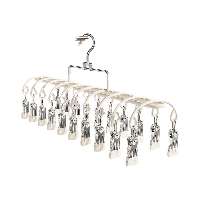 

Space Efficient Laundry Drying Rack 20 Stainless Steel Clip Windproof Designs For Home Travel Storage белый