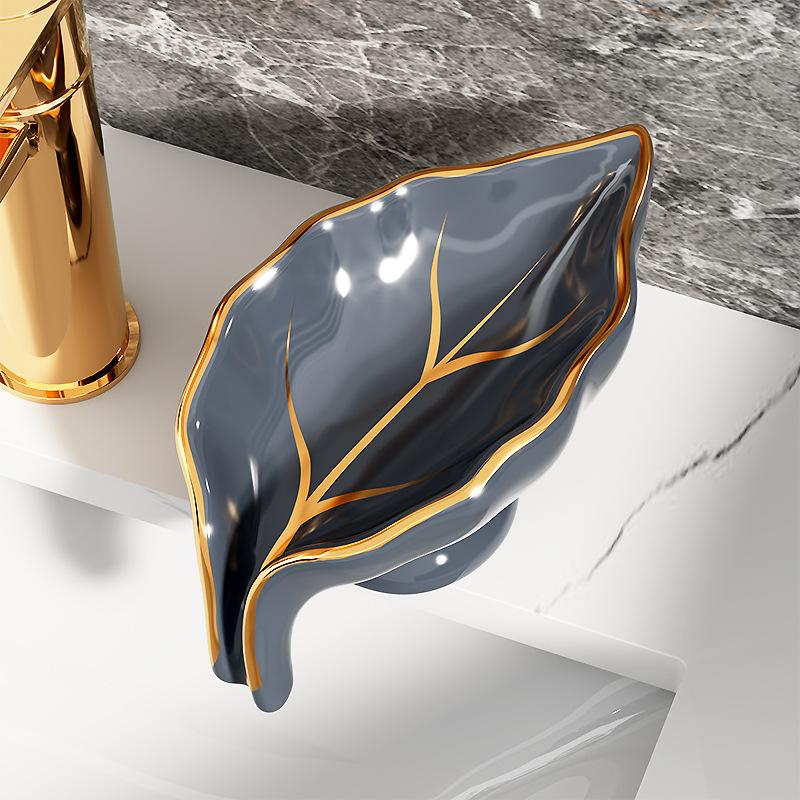 Ceramic Soap Dish Drain Tray Bathroom Soap Holder Dish Storage Plate Tray Drain Soap Holder Bathroom Shower Supplies