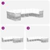 Garden Sofa Set 10 Pcs Black Poly Rattan