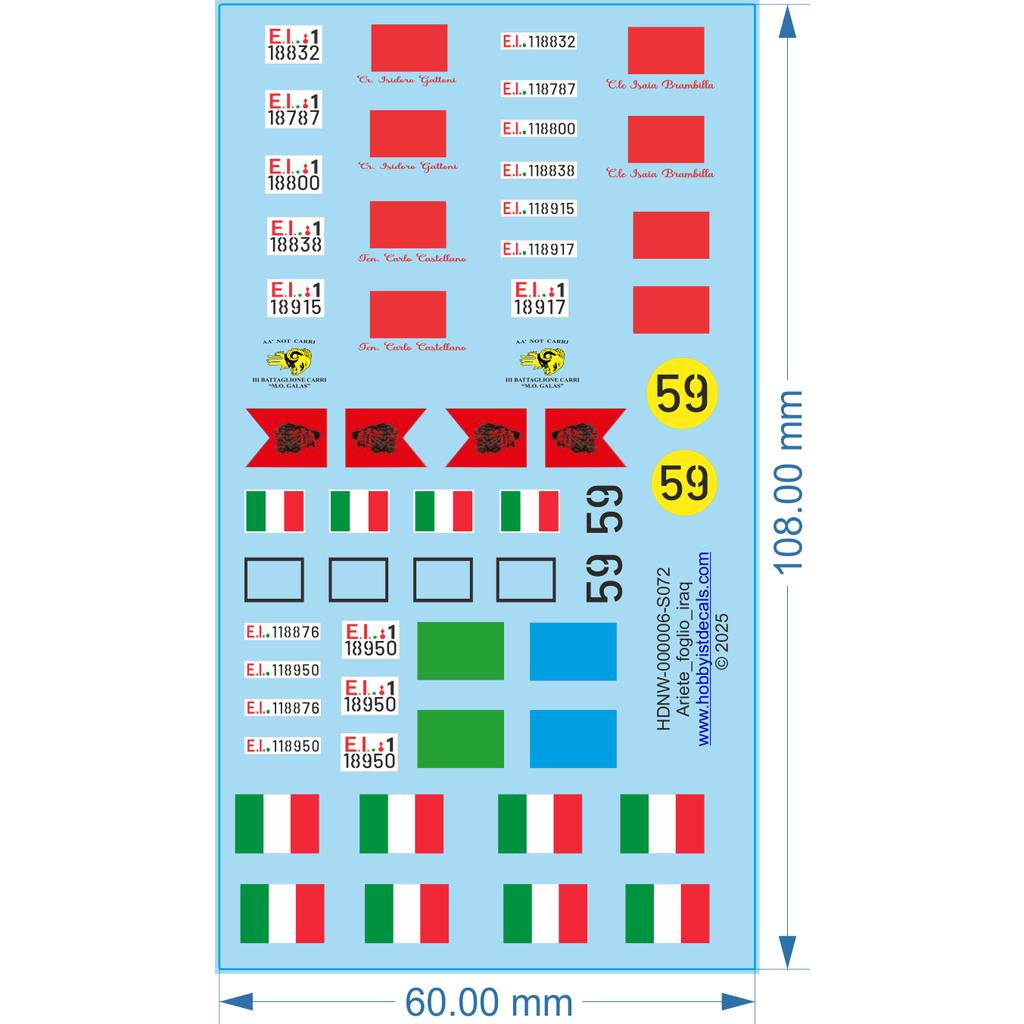 Arietefoglioiraq - 1/72 - Water Decal