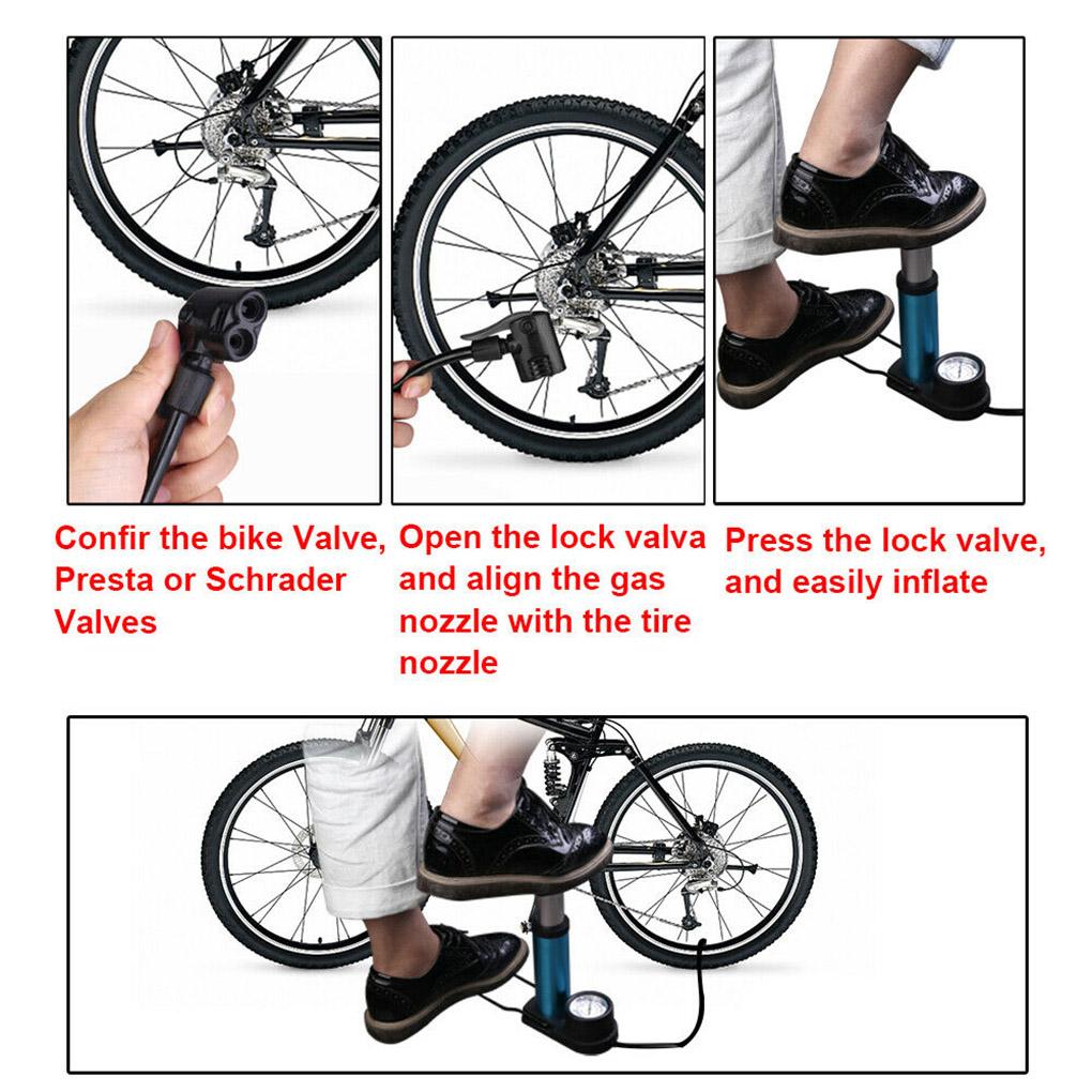 Bike Inflator Portable Sports Ball Air Pump Balloon Tire Inflating Tool Cycling Accessory