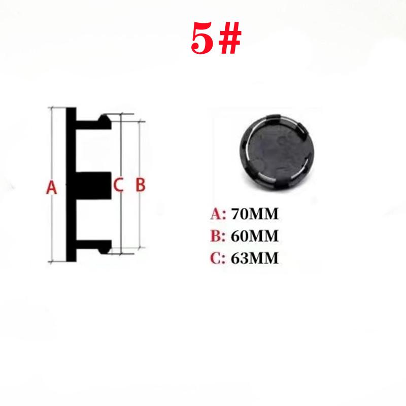 4pcs Car Refit Wheel Center Hub Caps Cover Badge Logo Car Accessories