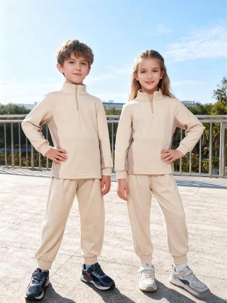 2025 Herbst Modisches Kinder-Freizeit-Sweatshirt-Set für Jungen und Mädchen