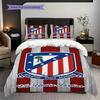 Strength Unity: Atlético Madrid Spirit Three-piece Set (1 * Duvet Cover + 2 * Pillowcase, Without Core) Duvet Cover and Pillowcase Bedding Set