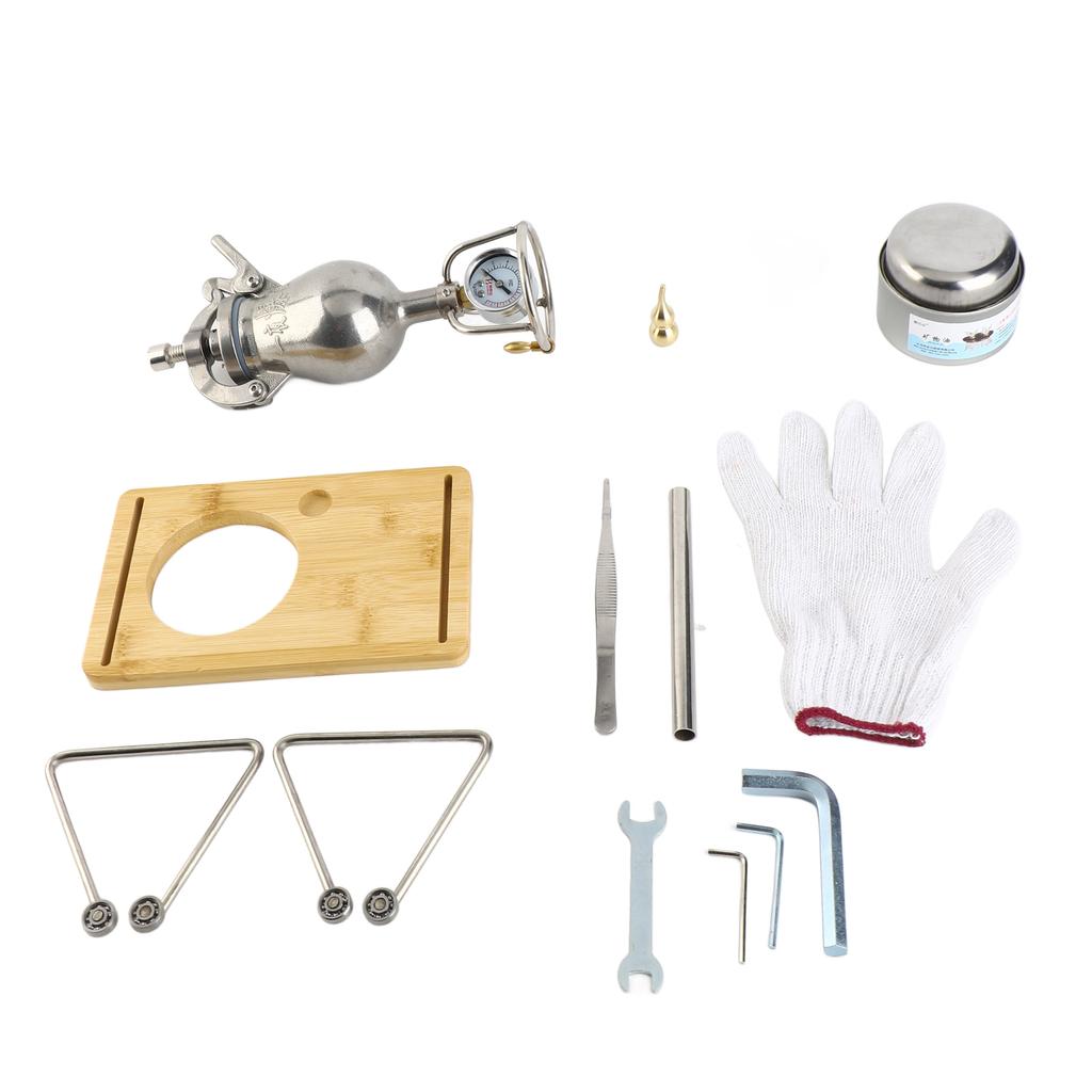 Popcorn Machine Mini 304 Stainless Steel Traditional Manual Popcorn Maker Foe Household