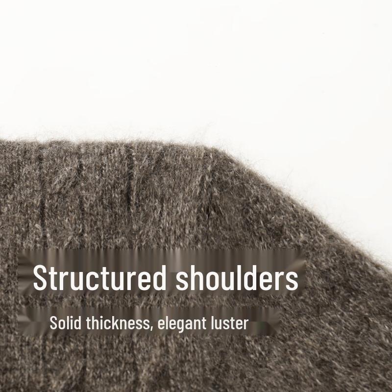 Shanshan Men's 90% Wool Cashmere Silk Blend Warm Pullover Sweater