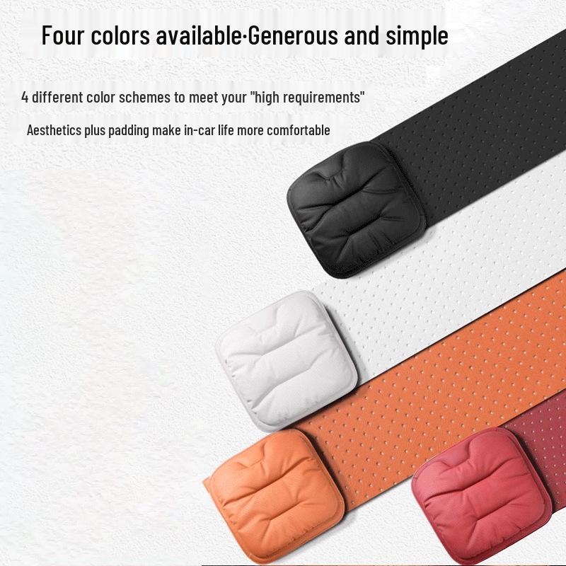 Mercedes-Benz & BMW Universell Nappaläder Bilbarnstolskudde – Perforerad, Bekväm, Halkfri, Förtjockad för Alla Årstider.