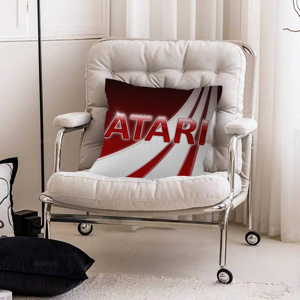 A-Ataris Logo Cushion Cover Car Throw Pillow Case For Sofa Car Christmas Gift 40x40cm 45x45cm