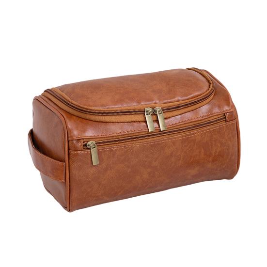 

Дорожная косметичка подвесной органайзер для туалетных принадлежностей большой вместимости косметичка с ручкой складной крючок для мужчин женщин отпуск командировки светло-коричневого