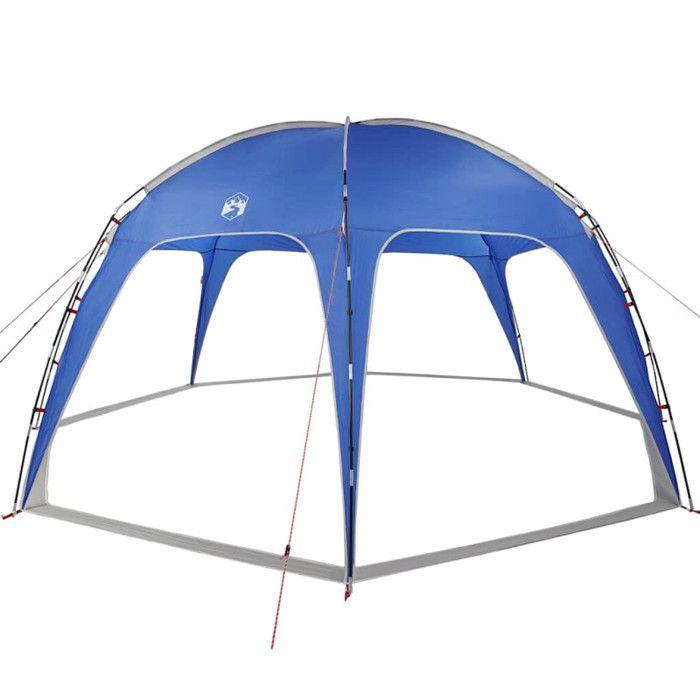 Tente de fête bleu azuré imperméable