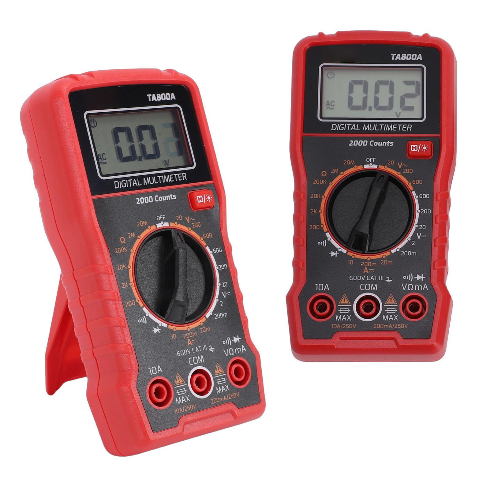 

Digital Multimeter AC NCV Auto Ranging Voltage Current Resistance Meter Portable Electrical Tester for Electricians
