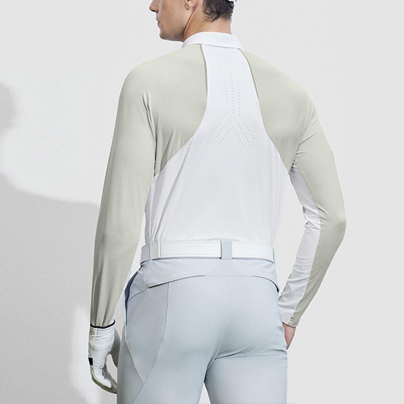 New FILA Golf Series Polo Shirt Men's Jade White A11M415213F-WT