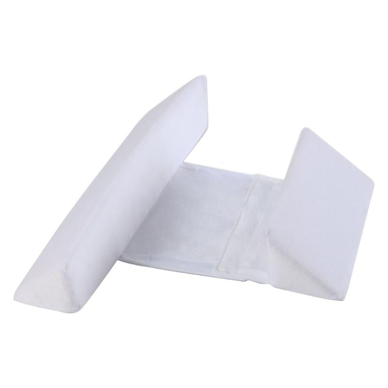 Детская подушка Подушка для сна на боку для младенцев Надежная подушка для новорожденных Подушка для поддержки бока ребенка Дышащая подушка для новорожденных для ребенка белый