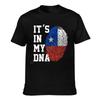 Chile Flag Chilean Fans ITS IN MY DNA Men Women Tshirt Boys Tees T Shirt Hip Hop Tshirts XS5XL 100 Cotton