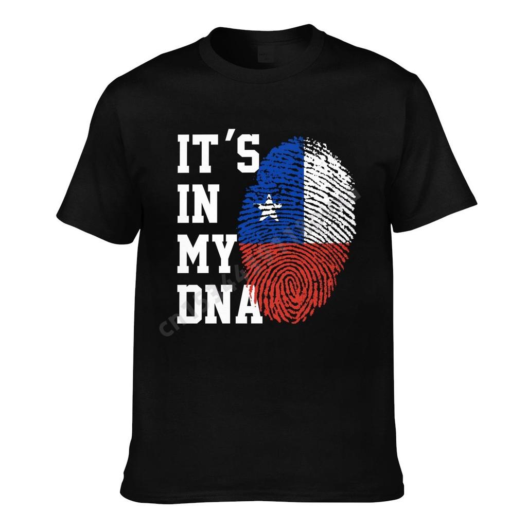 Chile Flag Chilean Fans ITS IN MY DNA Men Women Tshirt Boys Tees T Shirt Hip Hop Tshirts XS5XL 100 Cotton