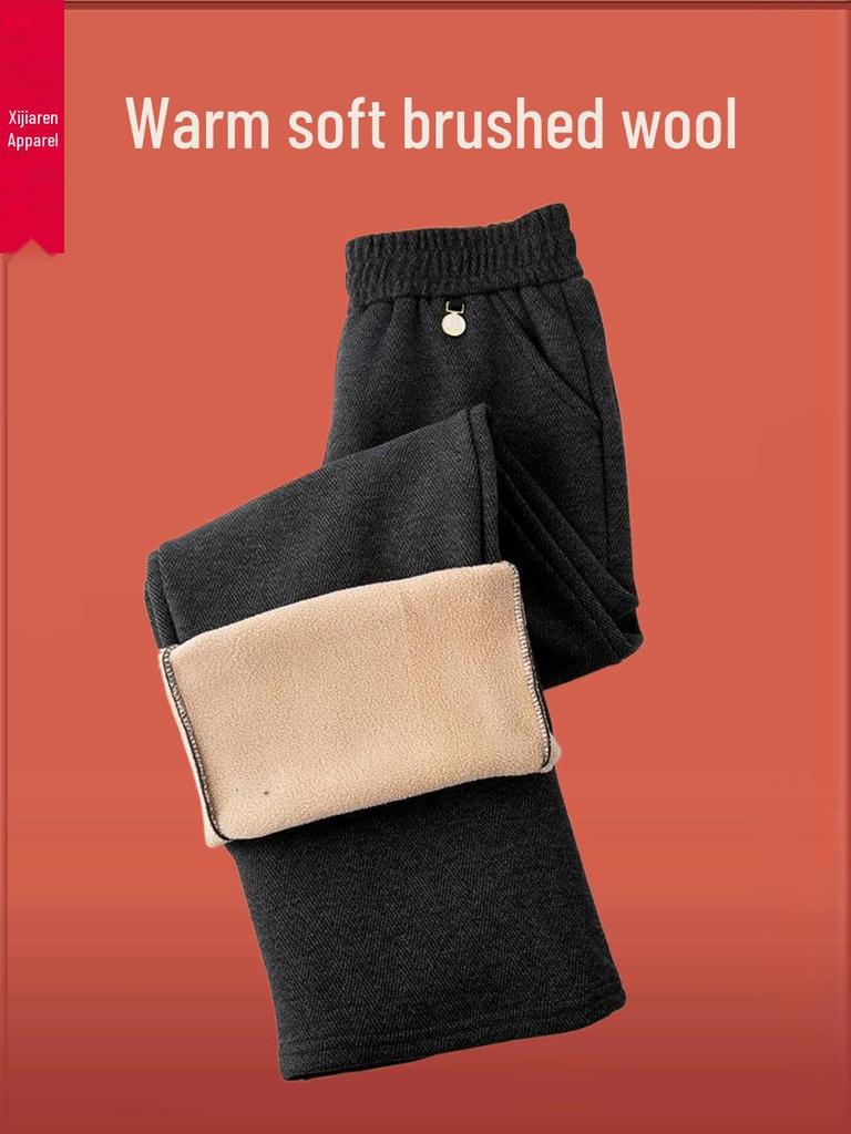 Mom's High-Waisted Velvet Wide-Leg Pants: Autumn/Winter 2025 Style for Middle-Aged & Elderly Women