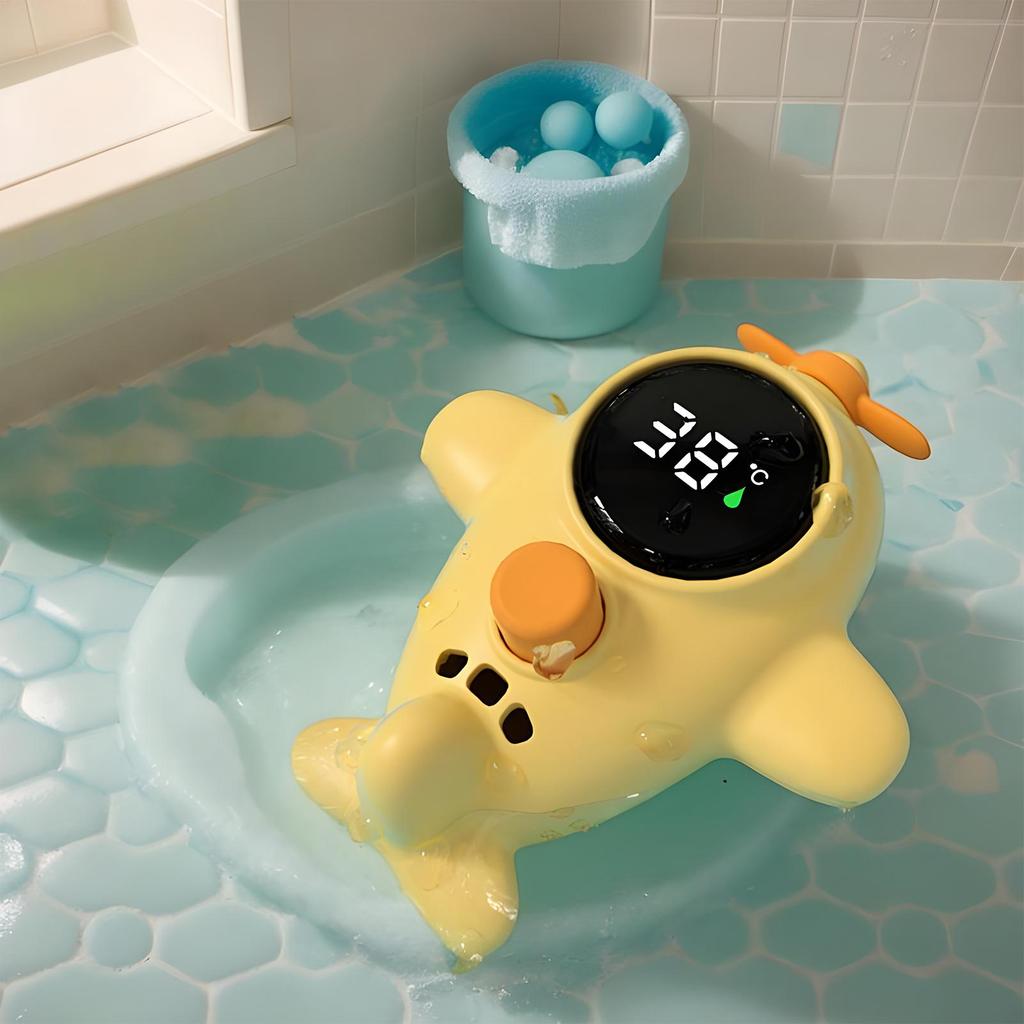 Baby Water Temperature Gauge For Bath Waterproof Bathing Toy Cartoon Shape Bathtub Toys For Children Toddler Bathroom