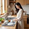 Doyime Sink Mat, Dish Drying Mat, 40 x 33cm, Gray, Food-Grade Silicone, Odorless, Slanted Design, Quick Drying, Drainage Hole, Antibacterial, Heat Res