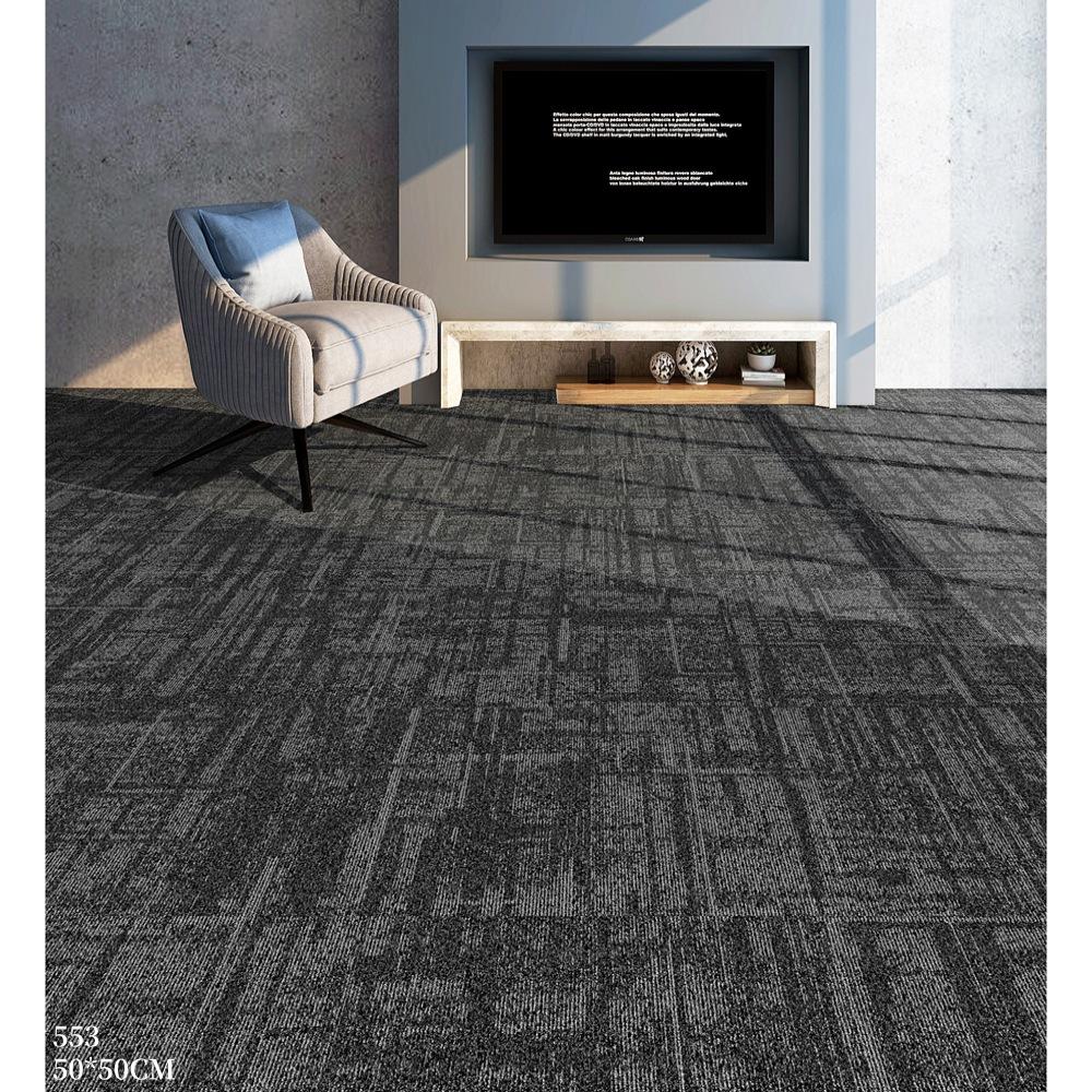 Office Carpet Splicing Square Billiard Hall Bedroom Engineering Room Floor Mat Commercial Pvc Hotel Floor Mat