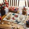 1PC Butterfly Floral Vintage Placemats Linen Table Placemats Summer Seasonal Farmhouse Kitchen Party Deco