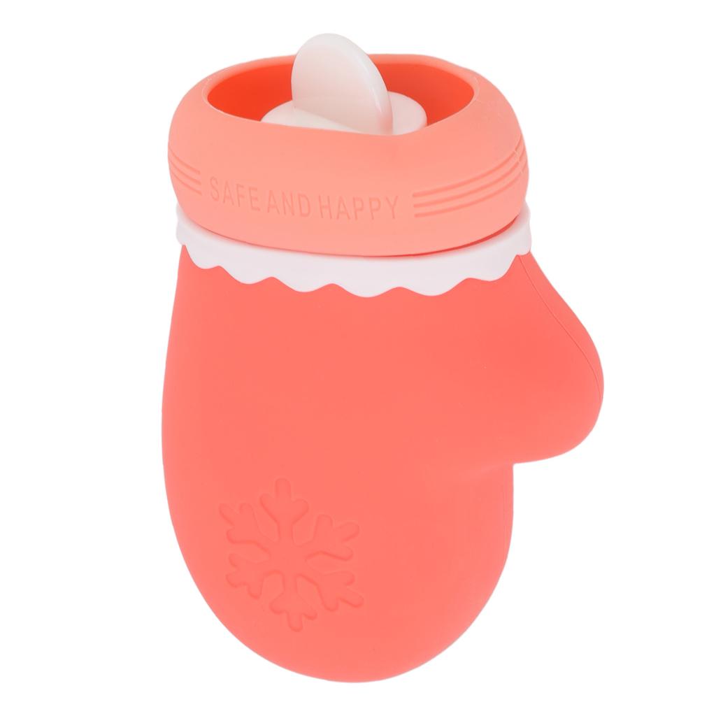 Silikon Heißwasserflaschenbeutel Niedlich Mikrowellengeeignet Tragbar Warmwasserbeutel Beutel für Studenten Rosa