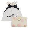 Gift Set Wallet Bifold Wallet CR792 IMCAH Floral Pattern [Coach] Drawstring/wrapped Women's (Chalk Multi) [Outlet]