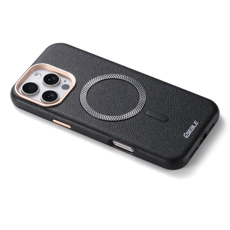 New Luxury Solid Color Leather For Magsafe Magnetic Shockproof Phone Case For iPhone 17 Pro Max 15 13 14 16 Pro Max Bumper Cover