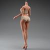 Scale Seamless Female Figure 12 Inch Super Flexible Steel Frame Construction Silicone Smooth Skin Miniature Action Figure Doll with Detachable Feet