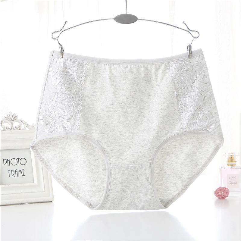 Plus Size High Waist Cotton Underwear - Breathable, Comfortable Briefs