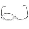 Magnifying Makeup Glasses Single Flip Up Lens Cosmetic Women Reading Glasses with Eyeglass Case +3.50