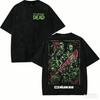 The Walking Dead Washed T-shirt 2026 New Model Personality Clothes Shirt Year Round Clothing Retro Fashion Vintage Loose Couples