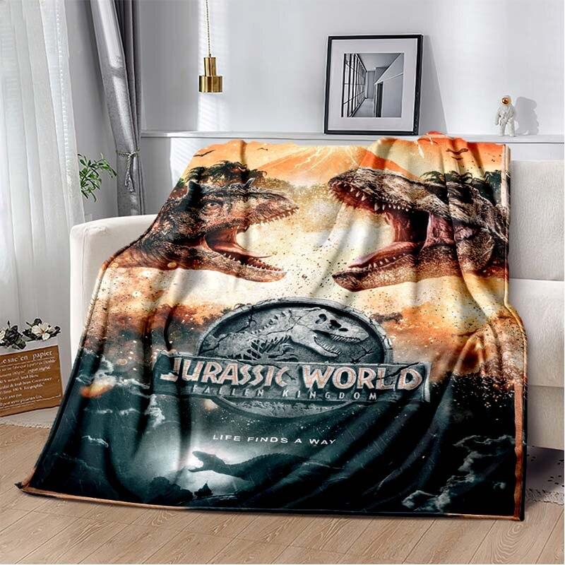 Jurassic Park 3D Printed Art Fleece Blanket for Beds Hiking Picnic Thick Quilt Fashionable Bedspread Fleece Throw Blanket
